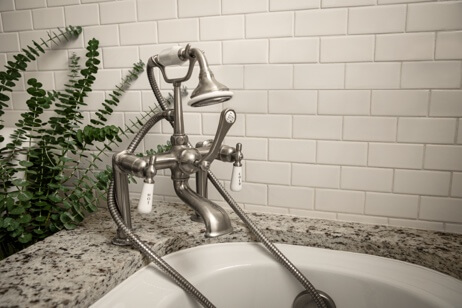 Faucet for mineral bath